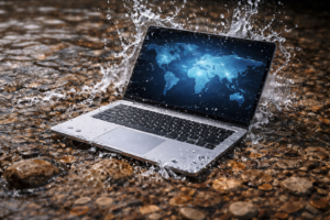 pc portable tombé dans l'eau réparation